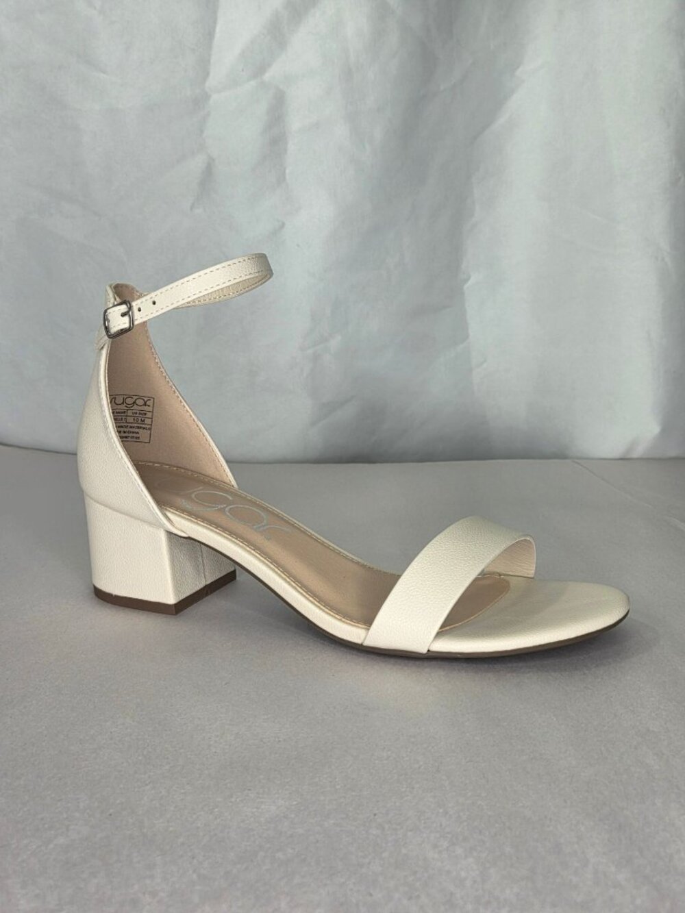 Sugar Noelle 7 Low Dress Sandals - Nude, Size: 10 M